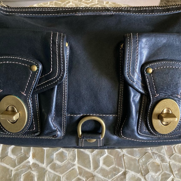 Coach 65th Anniversary Limited Edition Mandy Legacy Leather Shoulder Bag- Black - Picture 11 of 15